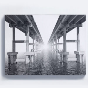 Twin Bridges in the Fog